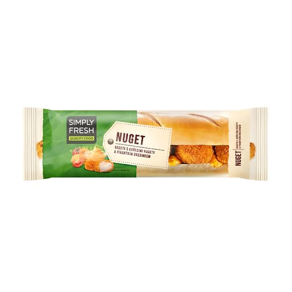 Simply Fresh Bageta s kuřecími nugety a pikantním dresinkem