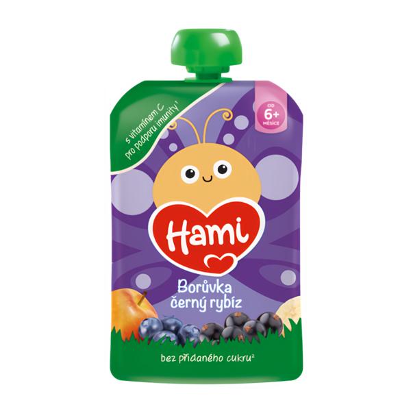 Hami Příkrm Jablko, banán, černý rybíz a borůvky