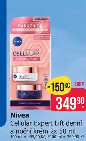 Nivea Cellular Expert Lift denní a noční krém 2x 50 ml