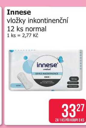 Innese vložky inkontinenční 12 ks Teta drogerie