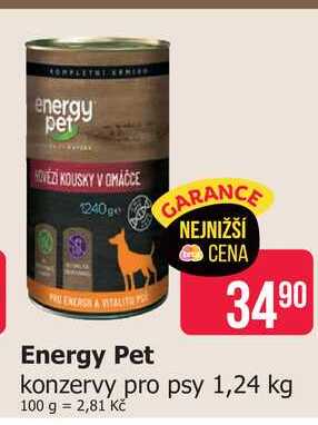 Energy Pet konzervy pro psy 1,24 kg