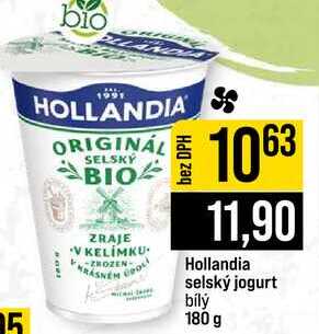 Hollandia selský jogurt bílý 180 g