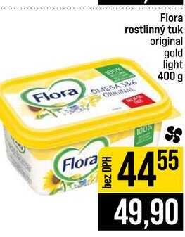Flora rostlinný tuk original gold light 400 g