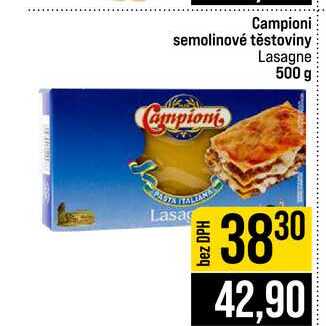 Campioni semolinové těstoviny Lasagne 500 g