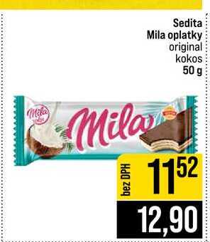 Sedita Mila oplatky original kokos 50 g