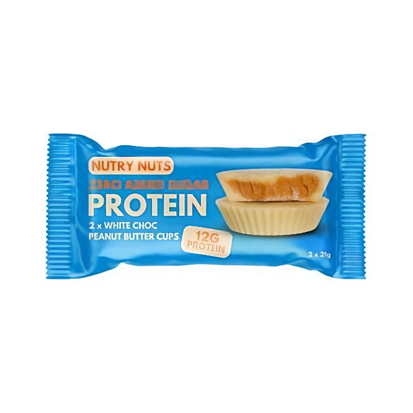 Nutry Nuts Proteinové košíčky Bílá čokoláda s arašídovým máslem 2x21g