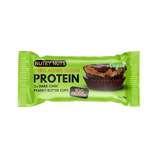 Nutry Nuts Proteinové košíčky Hořká čokoláda s arašídovým máslem 2x21g