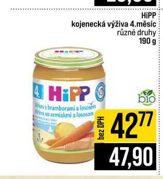 HiPP kojenecká výživa 4.měsíc různé druhy 190 g
