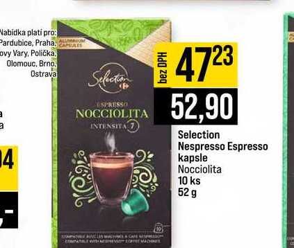 Selection Nespresso Espresso kapsle Nocciolita 10 ks 52 g