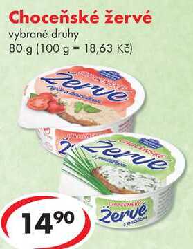 Choceňské žervé, 80 g