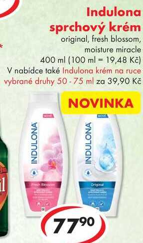 Indulona sprchový krém, 400 ml