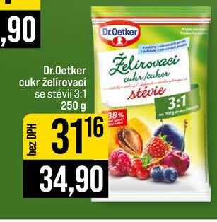 Dr.Oetker cukr želírovací se stévií 3:1 250 g