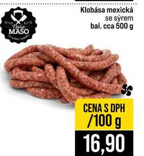 Klobása mexická se sýrem bal. cca 500 g