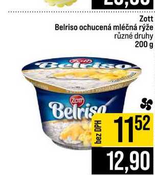 Zott Belriso ochucená mléčná rýže různé druhy 200 g