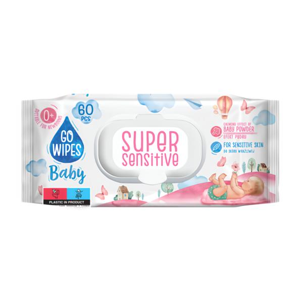 GoWipes Dětské vlhčené ubrousky Super Sensitiv Košík.cz