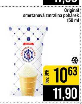 Originál smetanová zmrzlina pohárek 150 ml