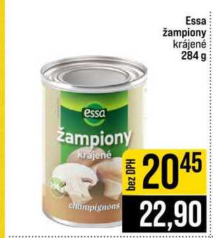 Essa žampiony krájené 284 g 
