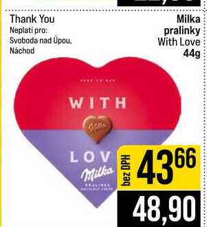 Milka pralinky With Love 44g