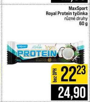 MaxSport Royal Protein tyčinka různé druhy 60 g