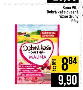 Bona Vita Dobrá kaše ovesná různé druhy 55 g