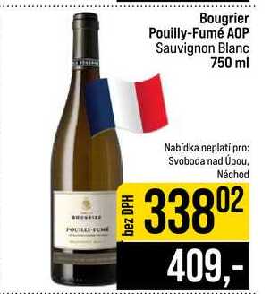 Bougrier Pouilly-Fumé AOP Sauvignon Blanc 750 ml