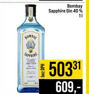 Bombay Sapphire Gin 40% 1l