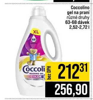 Coccolino gel na praní různé druhy 63-68 dávek 2,52-2,72l