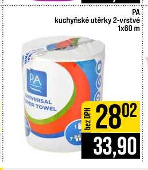 PA kuchyňské utěrky 2-vrstvé 1x60 m