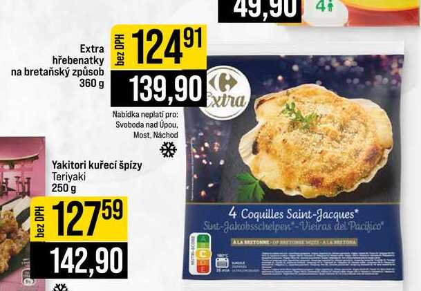 Extra hřebenatky na bretaňský způsob 360 g