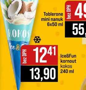 Ice&Fun kornout kokos 240 ml 