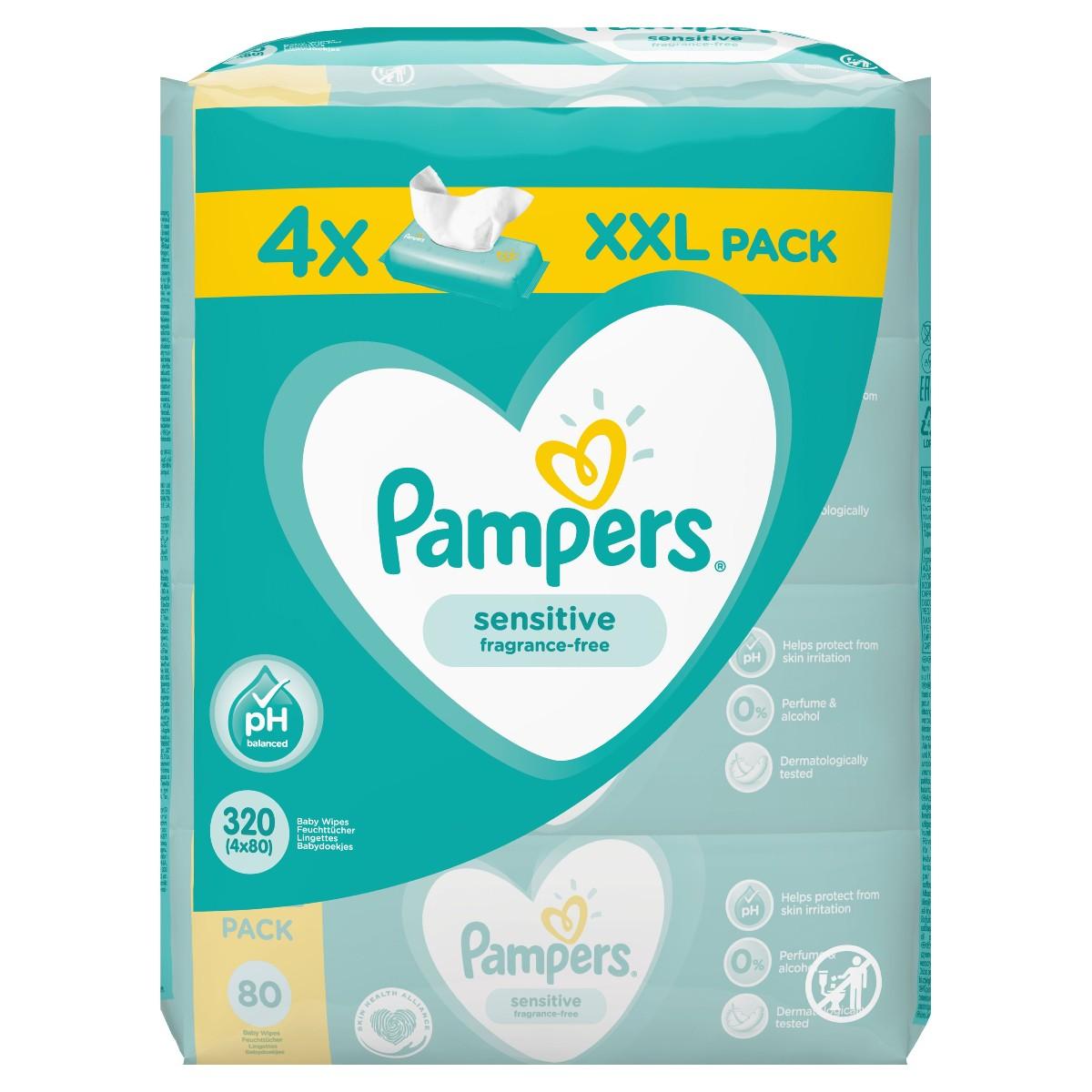 Pampers Sensitive, 320 KS