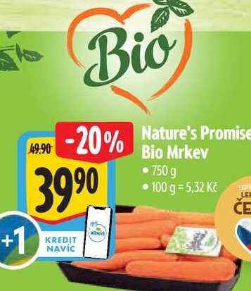 Nature's Promise Bio Mrkev 750 g