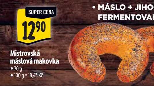 Mistrovská máslová makovka 70 g