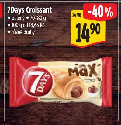 7Days Croissant  balený  70-80 g 