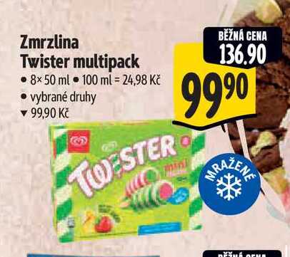 Zmrzlina Twister multipack 8x50 ml