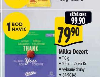 Milka Dezert 110 g