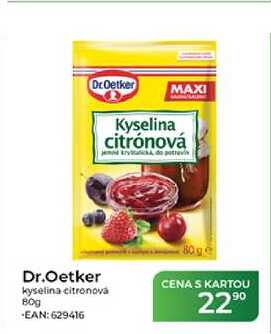 Dr.Oetker kyselina citronová 80g