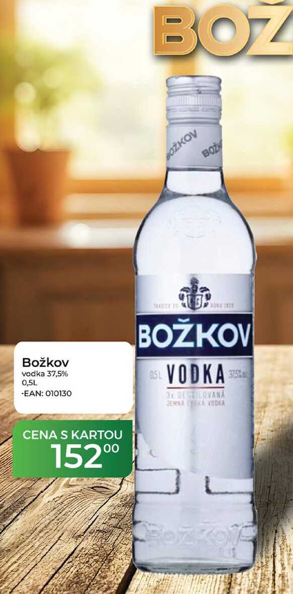 Božkov vodka 37,5% 0,5L