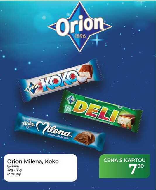 Orion Milena, Koko tyčinka 32g-35g