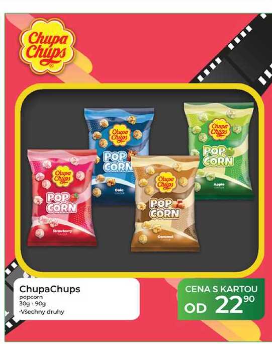 Chupa Chups popcorn 30g-90g