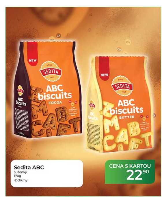 Sedita ABC sušenky 170g