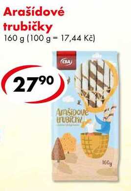 Arašídové trubičky, 160 g