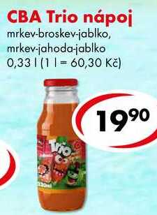 CBA Trio nápoj, 0,33 l