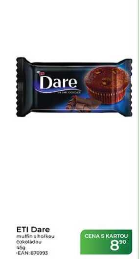 ETI Dare muffin s hořkou čokoládou 45 g