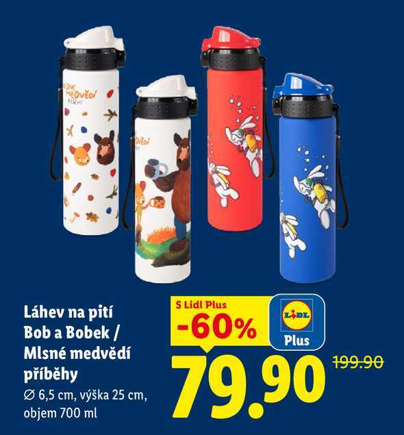 Láhev na pití Bob a Bobek / Mlsné medvědí příběhy