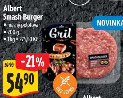 Albert Smash Burger, 200 g