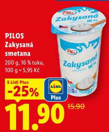 PILOS Zakysaná smetana, 200 g