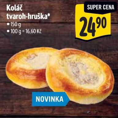 Koláč tvaroh-hruška, 150 g