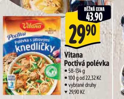 Vitana Poctiva Polévka s játrovy knedlíčky 58-134 g