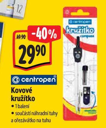  centropen Kovové kružítko 